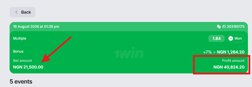 18th August 2026 Profit - profited ticket